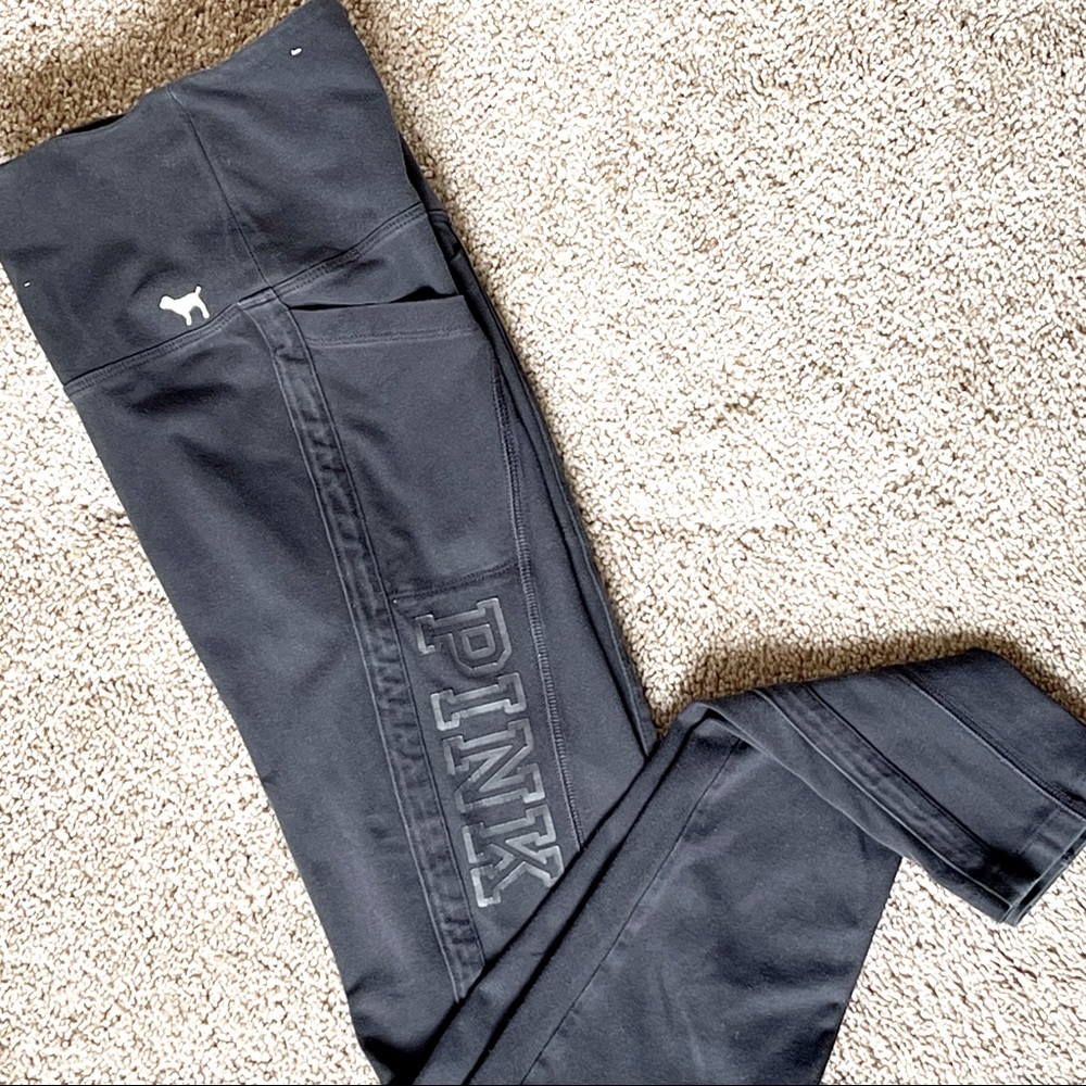 PINK by Victorias Secret Black Leggings with Pockets